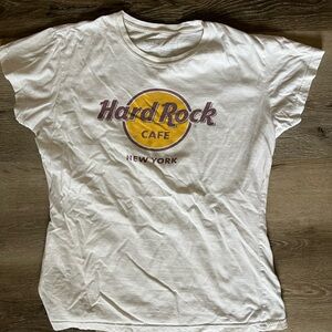 Hard Rock Cafe New York T-Shirt - White and Purple